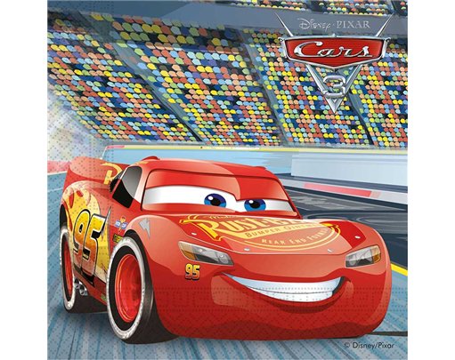 (20) CARS 3 PAPER NAPKINS