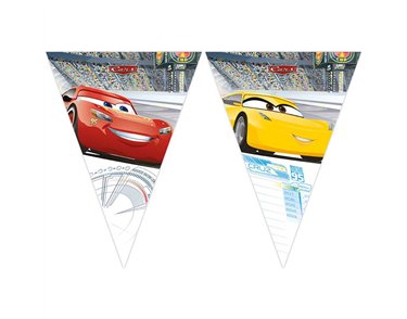 CARS 3 TRIANGLE FLAG BANNER