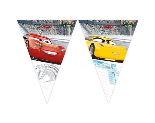 CARS 3 TRIANGLE FLAG BANNER
