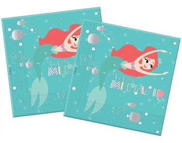 (20) ARIEL UNDER THE SEA L/NAPKINS