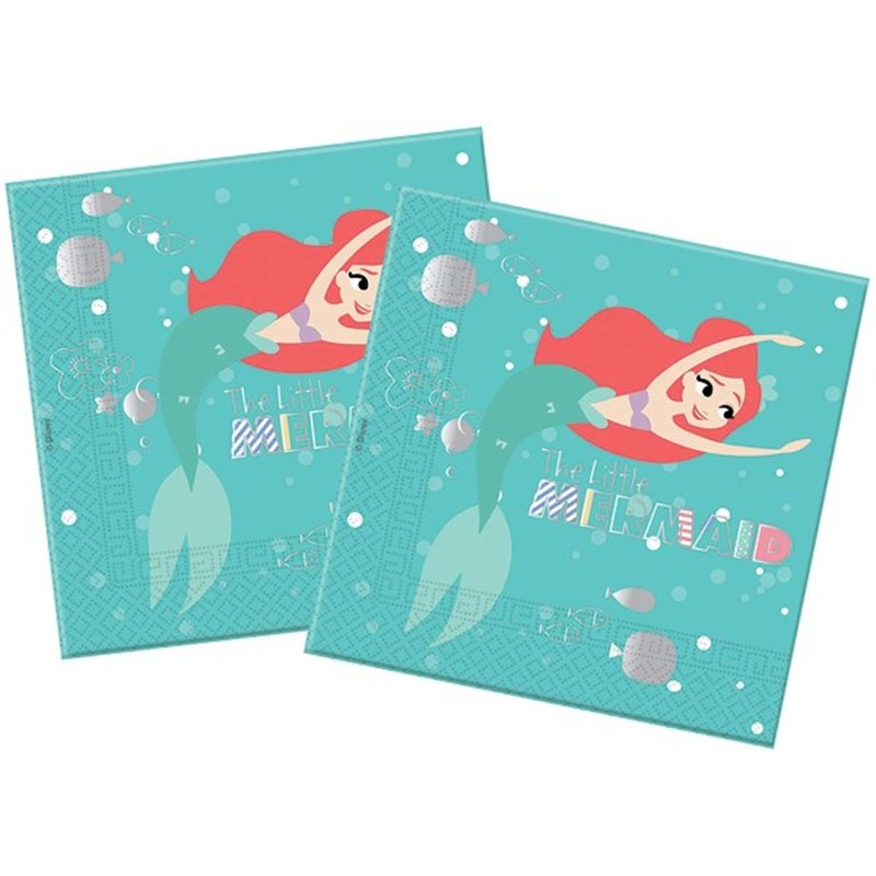 (20) ARIEL UNDER THE SEA L/NAPKINS