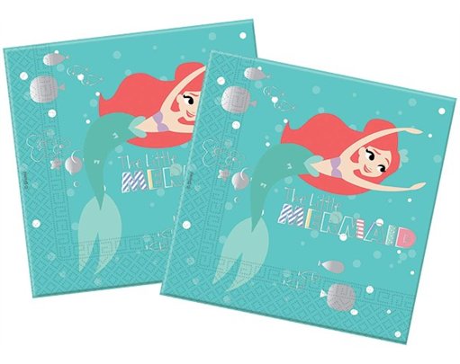 (20) ARIEL UNDER THE SEA L/NAPKINS