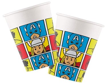 (8) 200ML AVENGERS POP COMIC CUPS