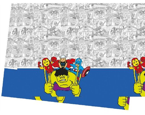 AVENGERS POP COMIC PARTY TABLE COVER