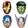 (6) DIE CUT MIGHTY AVENGERS MASKS