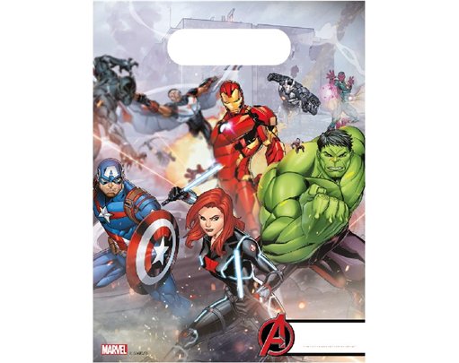 (6) MIGHTY AVENGERS PARTY BAGS