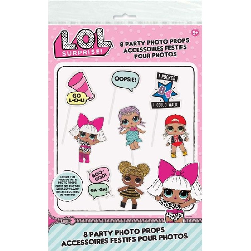8PC LOL SURPRISE PHOTO PROP
