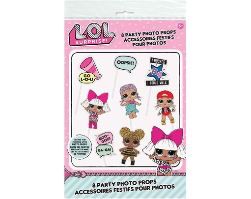 8PC LOL SURPRISE PHOTO PROP