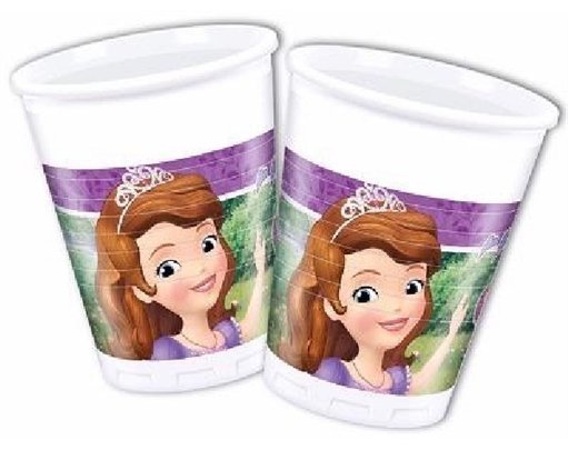 (8) SOFIA THE FIRST PLASTIC CUPS
