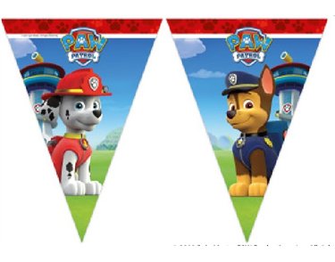 PAW PATROL TRIANGLE FLAG BANNER