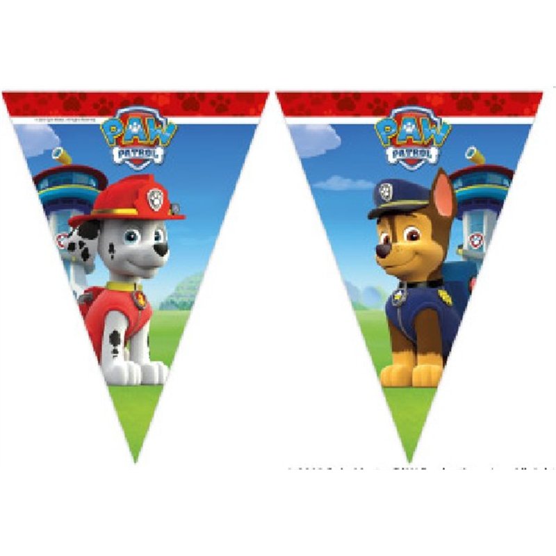 PAW PATROL TRIANGLE FLAG BANNER
