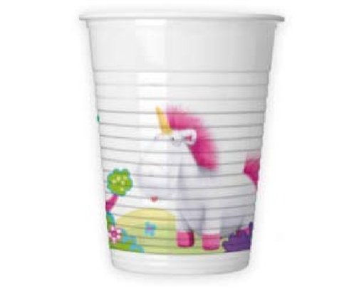 (8) 200ml DESPICABLE ME/FLUFFY CUPS