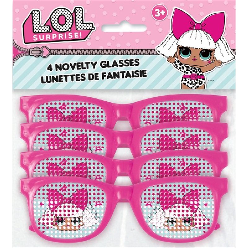 (4) LOL SURPRISE NOVELTY PINDOT GLASSES
