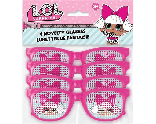 (4) LOL SURPRISE NOVELTY PINDOT GLASSES