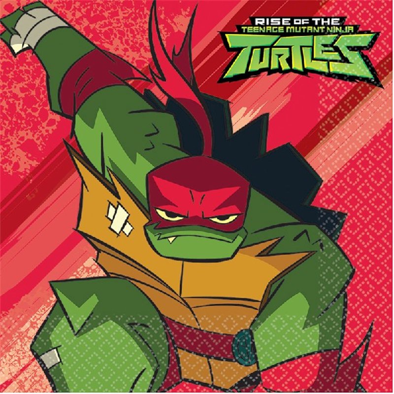 (16) RISE OF THE TMNT L/NAPKINS