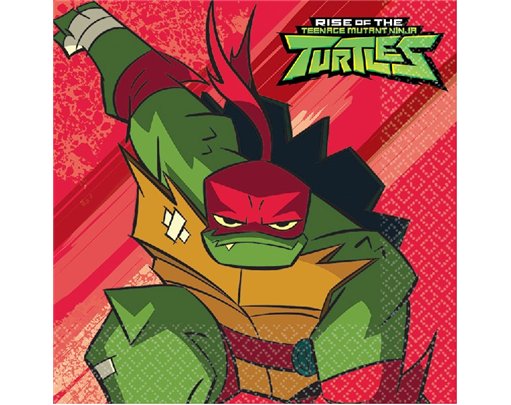 (16) RISE OF THE TMNT L/NAPKINS