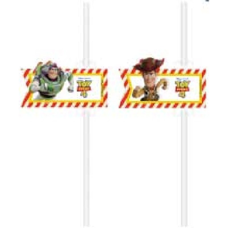 (4) TOY STORY 4 STRAWS