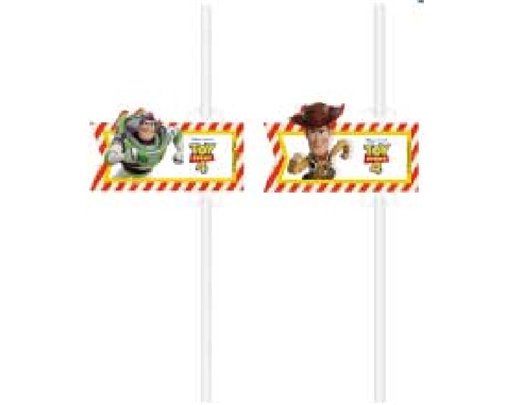 (4) TOY STORY 4 STRAWS