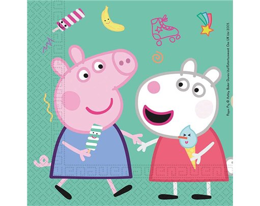 (20) 33CM PEPPA PIG NAPKINS