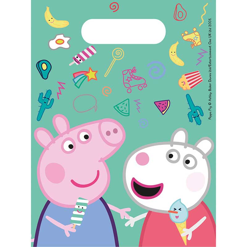 (6) PEPPA PIG PARTY BAGS
