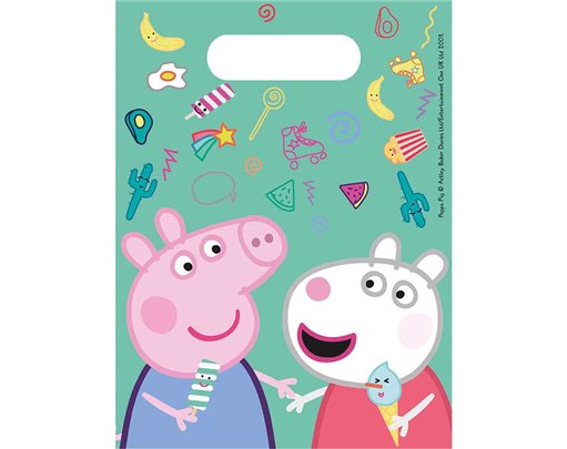 (6) PEPPA PIG PARTY BAGS