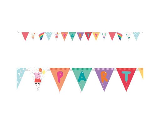 4m PEPPA PIG PENNANT BANNER