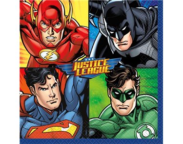 16PK JUSTICE LEAGUE LUNCHEON NAPKINS