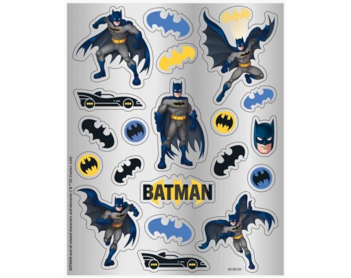 4PC BATMAN STICKER SHEET