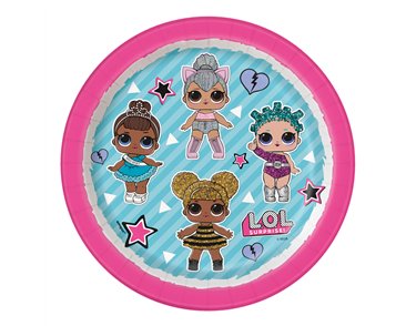 8PK 7in LOL SURPRISE PLATES