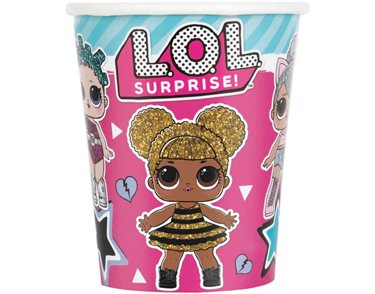 8PK 9oz LOL SURPRISE CUPS