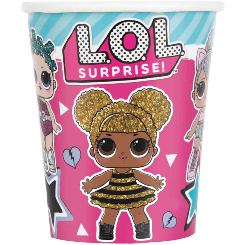 8PK 9oz LOL SURPRISE CUPS