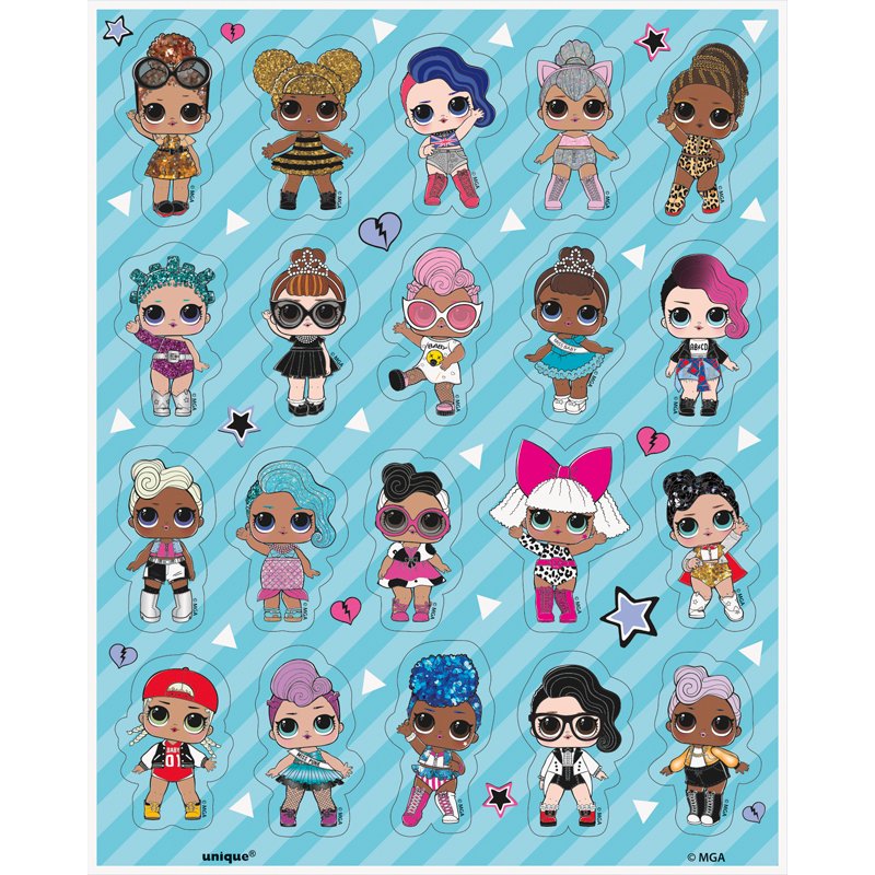4PK LOL SURPRISE STICKER SHEETS