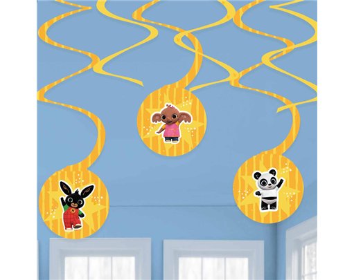 6PK BING PAPER SWIRL DECORATIONS