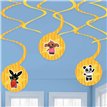 6PK BING PAPER SWIRL DECORATIONS