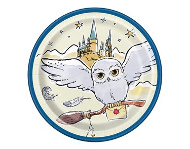 8PK 7in HARRY POTTER PLATES