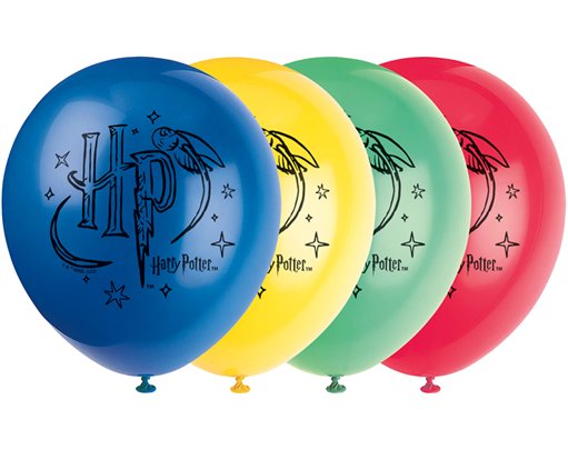 8PK 12in HARRY POTTER BALLOONS