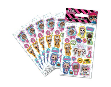 6PK LOL SURPRISE STICKERS