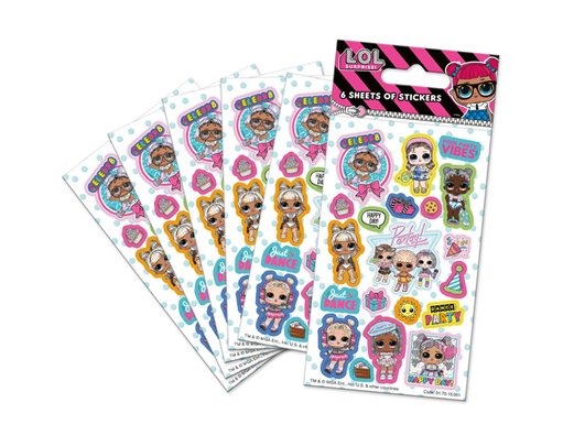 6PK LOL SURPRISE STICKERS