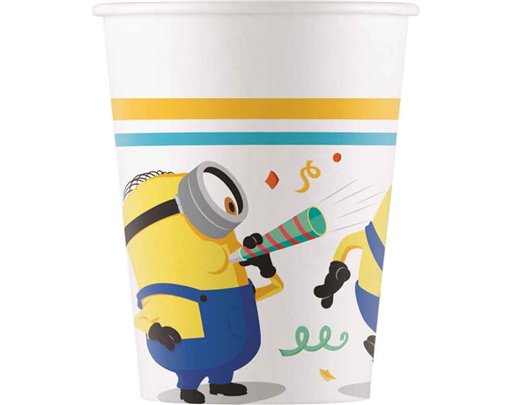 8PK 200ml MINIONS THE RISE OF GRU PAPER CUPS