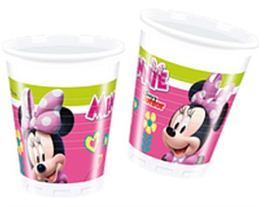 8PK 200ml  MINNIE MOUSE PLASTIC CUPS