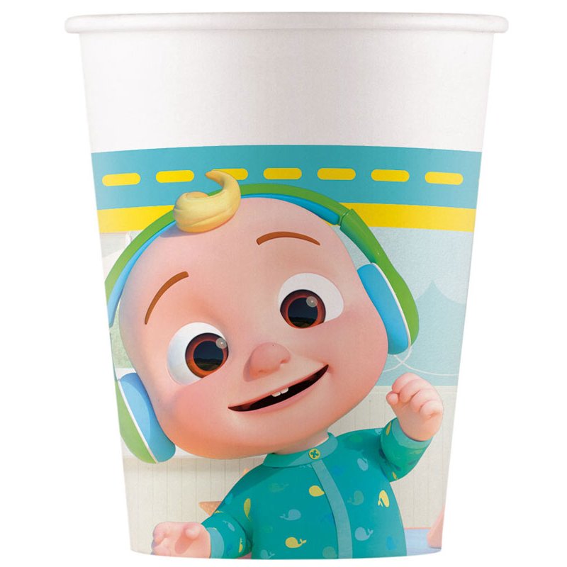 8PK 200ml COCOMELON PAPER CUPS