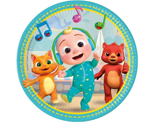 8PK 23cm COCOMELON PAPER PLATES
