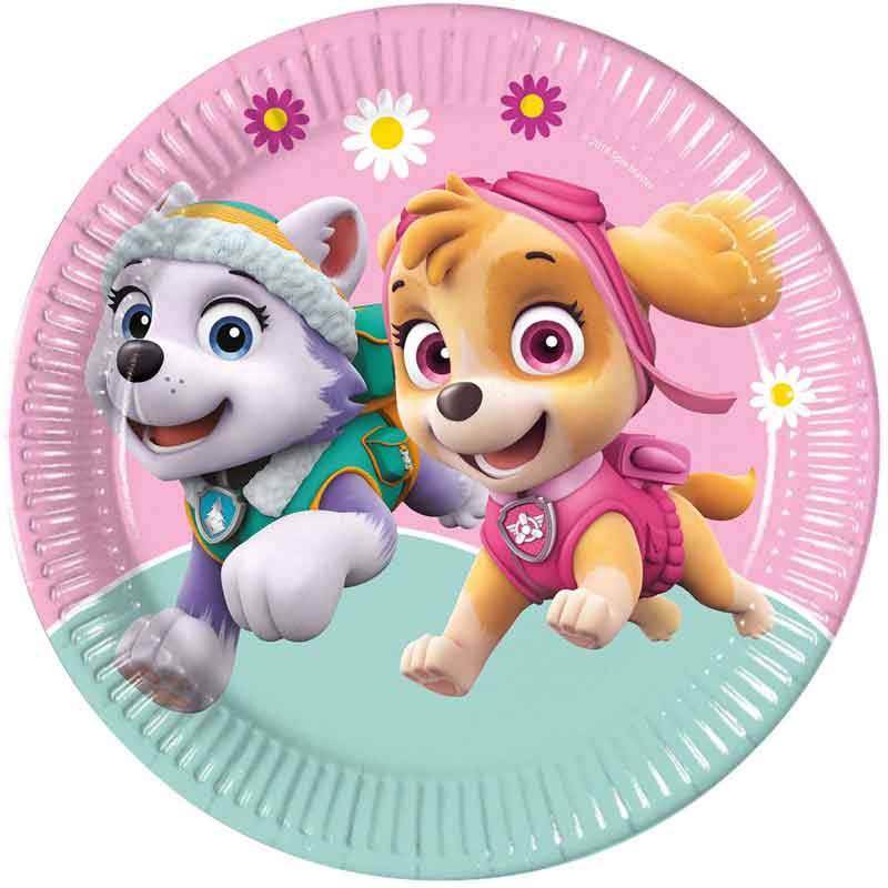8PK 23cm PAW PATROL PLATES