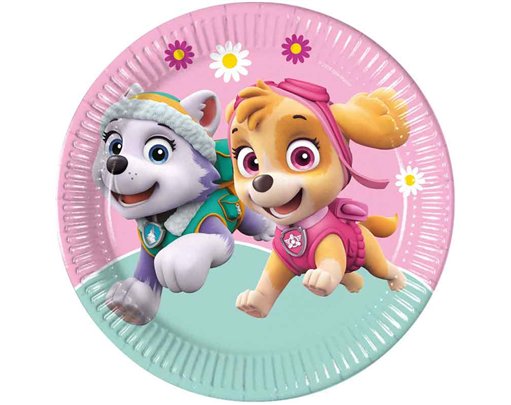 8PK 23cm PAW PATROL PLATES