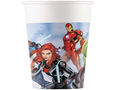 8PK 200ml AVENGERS INFINITY STONES CUPS