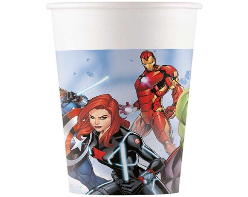 8PK 200ml AVENGERS INFINITY STONES CUPS