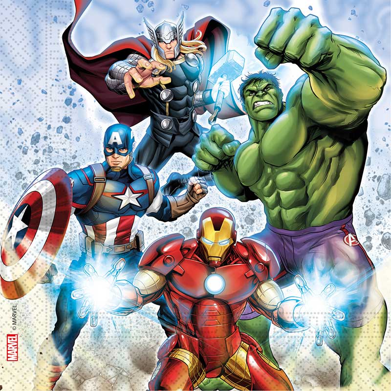 20PK AVENGERS INFINITY STONES NAPKINS