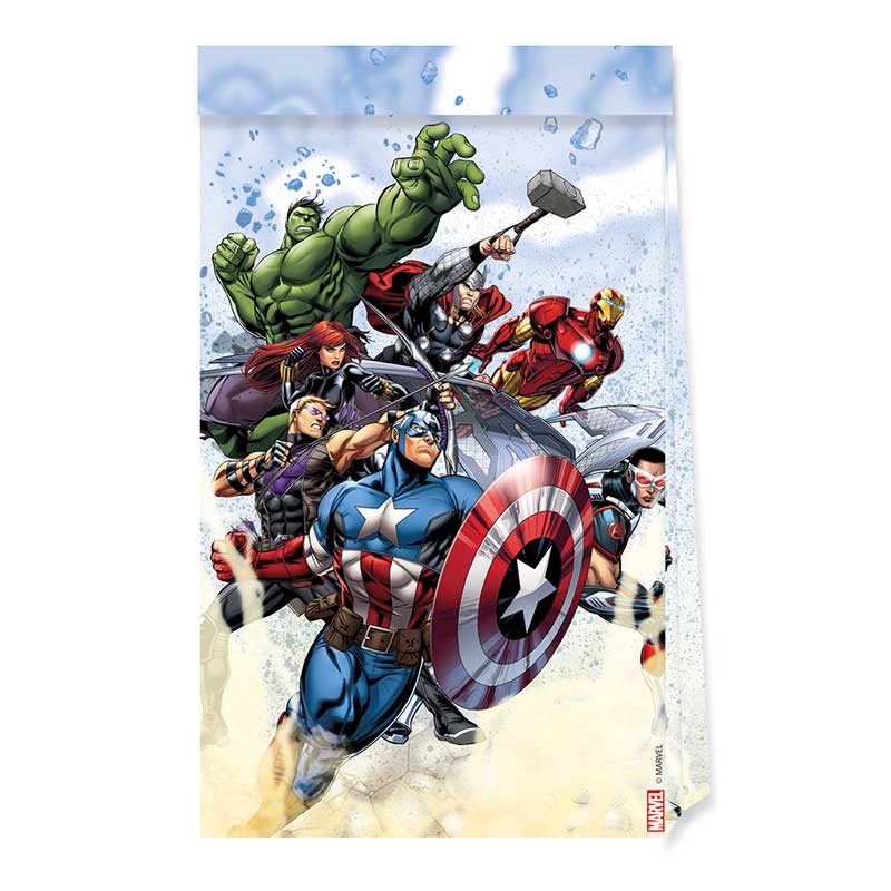 4PK AVENGERS INFINITY STONES PAPER BAGS