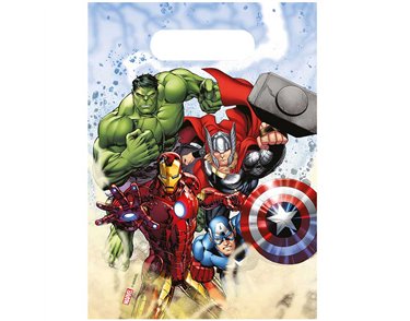 6PK AVENGERS INFINITY STONES PARTY BAGS