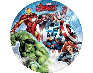 8PK 23cm AVENGERS INFINITY STONES PLATES